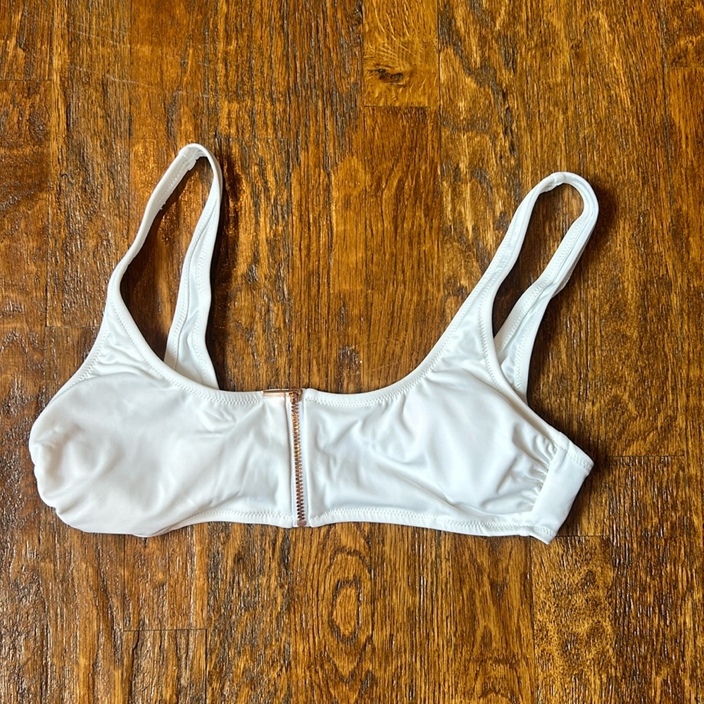 white target bikini top